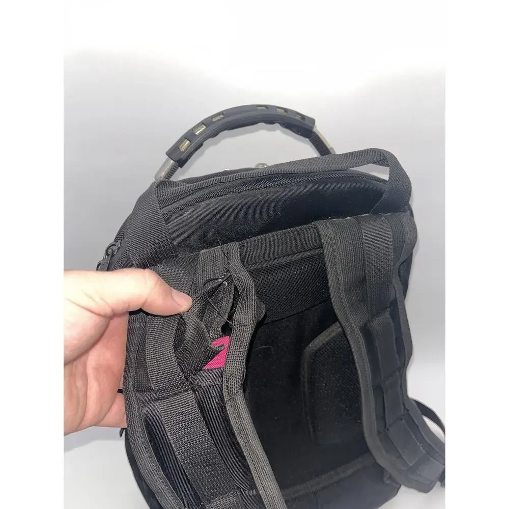 LEVEL8 Laptop Backpack, Work Backpack for Men Women, Travel Computer Black